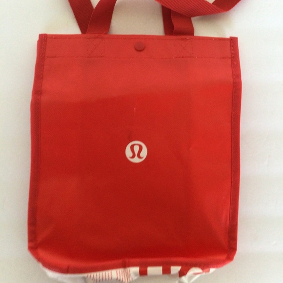 LULULEMON RED REUSABLE SMALL TOTE BAG - Picture 3 of 10